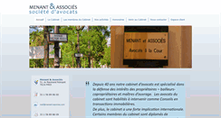 Desktop Screenshot of menant-associes.com